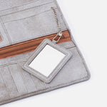 Rachel Continental Wallet in Buffed Leather - Olive Oil