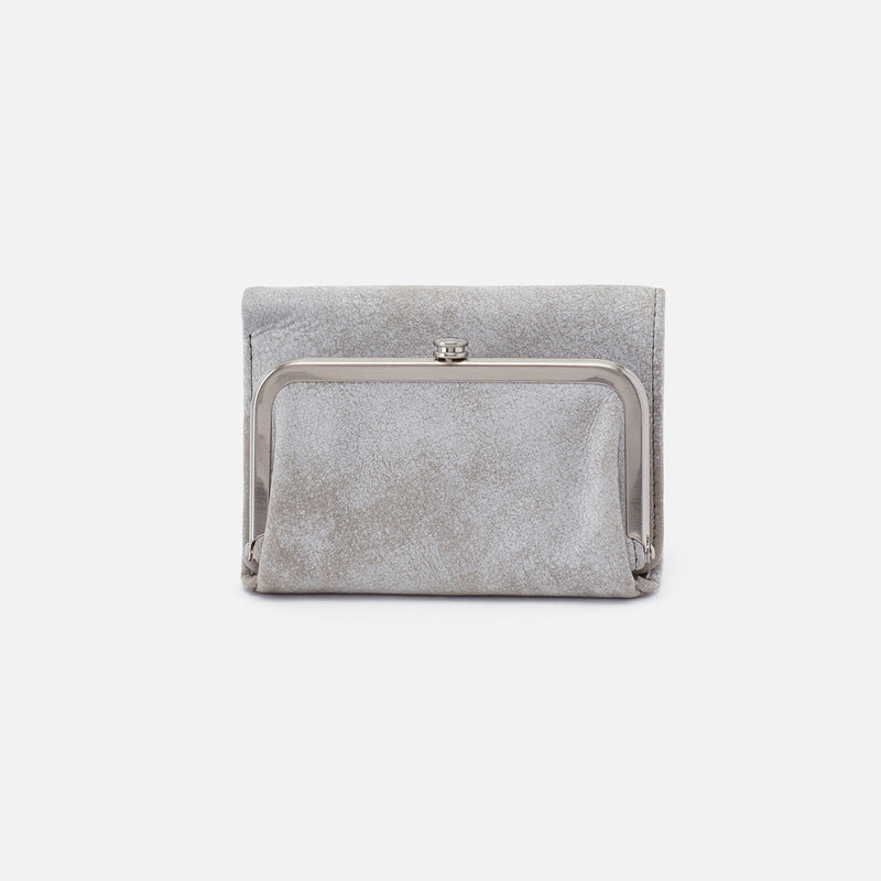 Robin Compact Wallet in Buffed Leather - Olive Oil