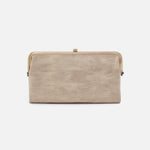 Lauren Clutch-Wallet in Metallic Leather - Gold