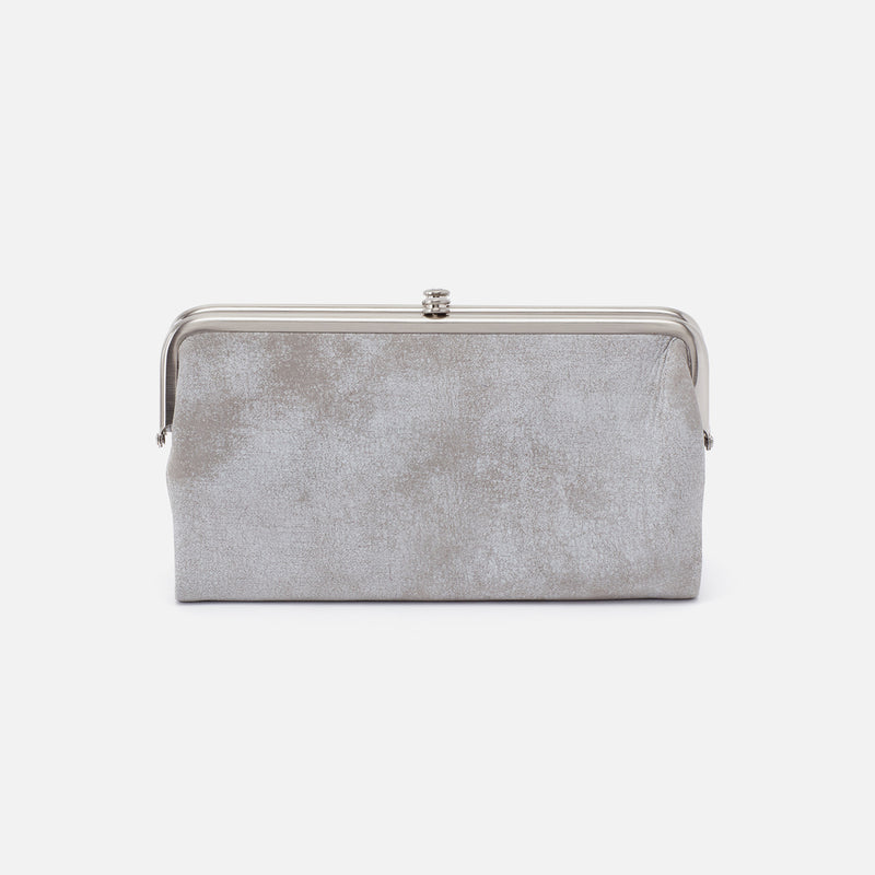 Lauren Clutch-Wallet in Buffed Leather - Olive Oil