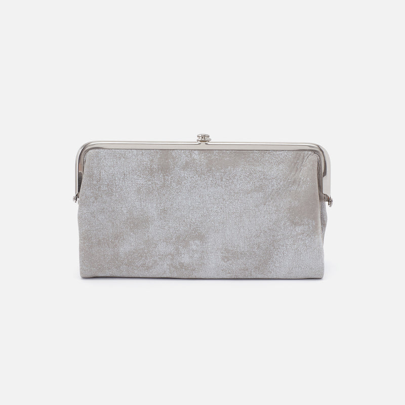 Lauren Clutch-Wallet in Buffed Leather - Olive Oil