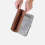 Lauren Clutch-Wallet in Buffed Leather - Olive Oil