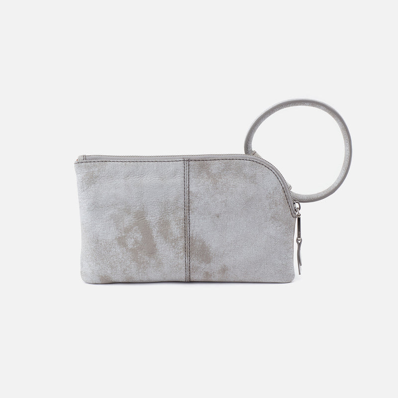 Sable Wristlet in Buffed Leather - Olive Oil