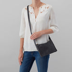 Paulette Small Crossbody in Buffed Leather - Black