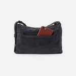Paulette Small Crossbody in Buffed Leather - Black