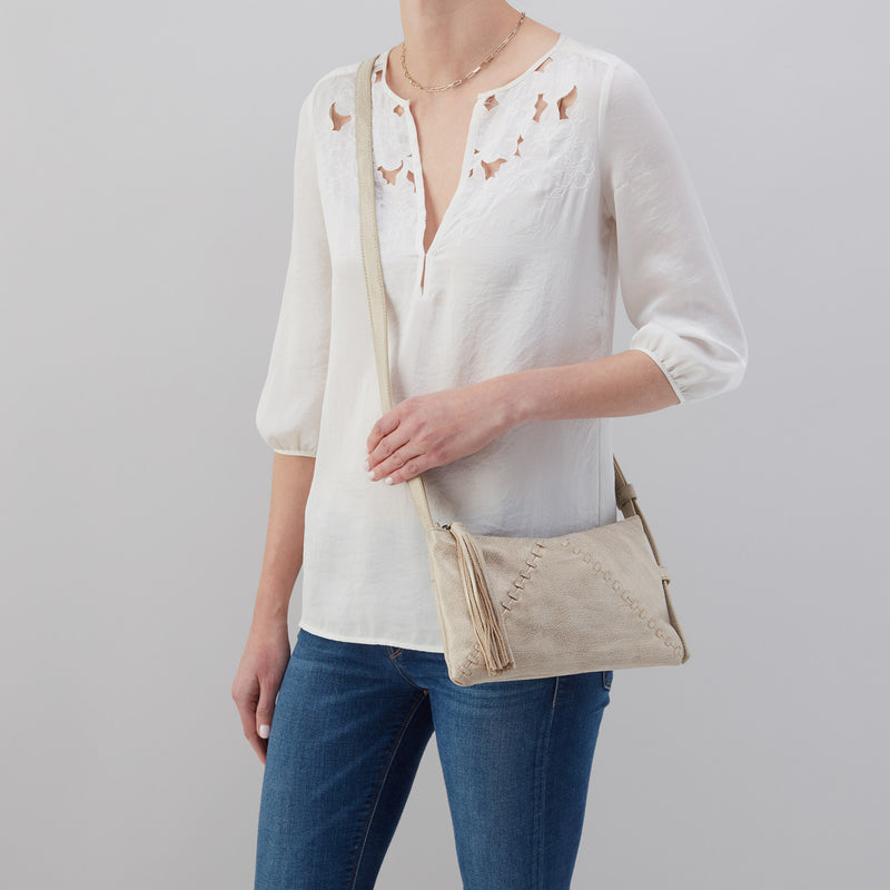 Paulette Small Crossbody in Metallic Leather - Gold