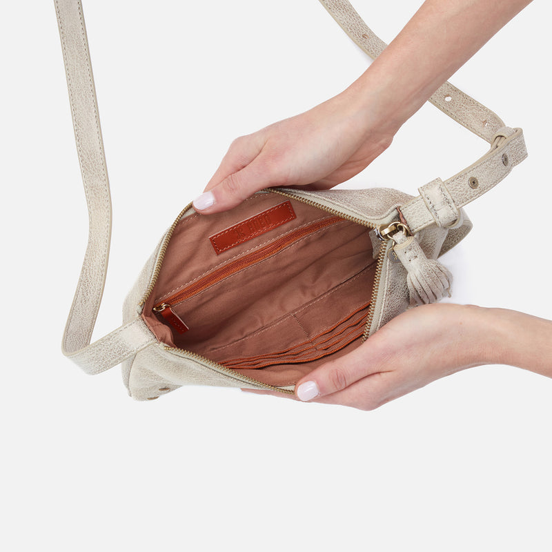 Paulette Small Crossbody in Metallic Leather - Gold