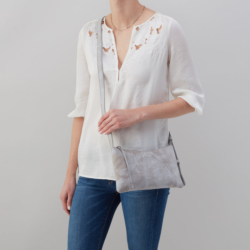 Paulette Small Crossbody in Buffed Leather - Olive Oil