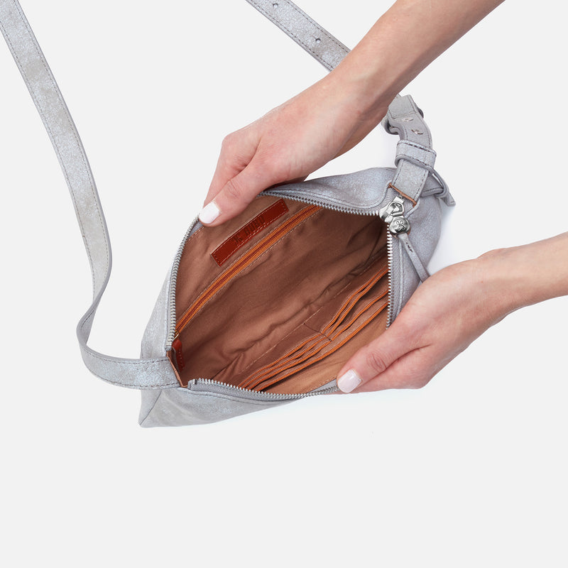 Paulette Small Crossbody in Buffed Leather - Olive Oil