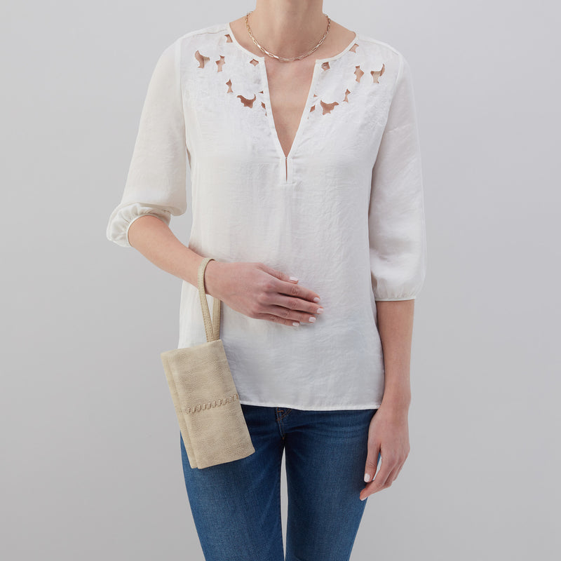 Keen Continental Wallet in Metallic Leather - Gold