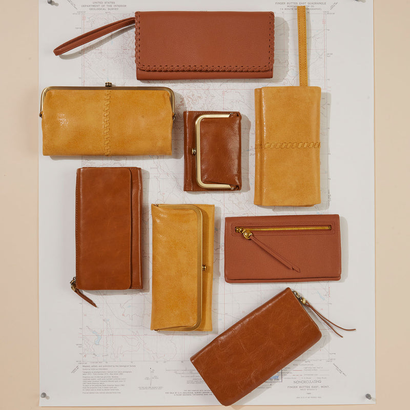 Keen Continental Wallet in Buffed Leather - Honeycomb