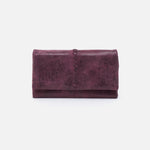 Keen Continental Wallet in Buffed Leather - Plum