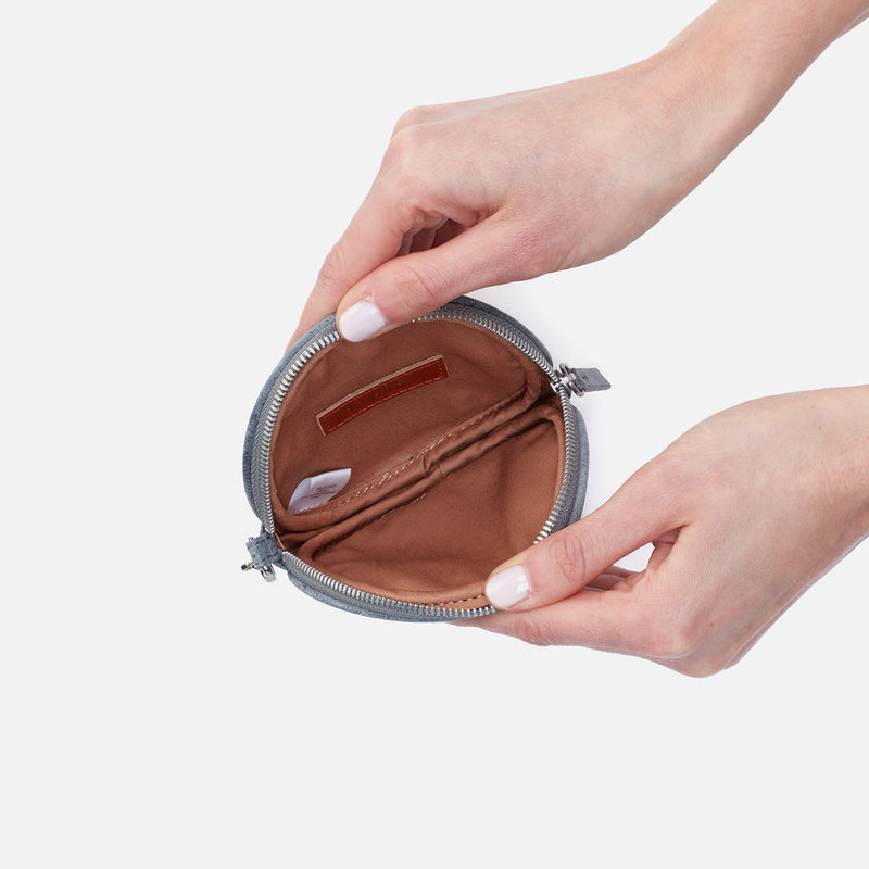 Revolve Clip Pouch in Buffed Leather - Grey