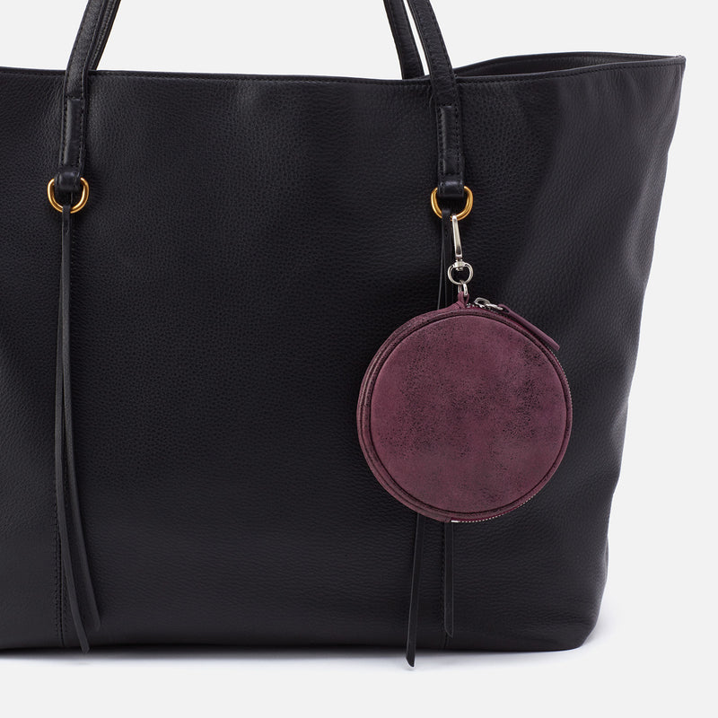 Revolve Clip Pouch in Buffed Leather - Plum