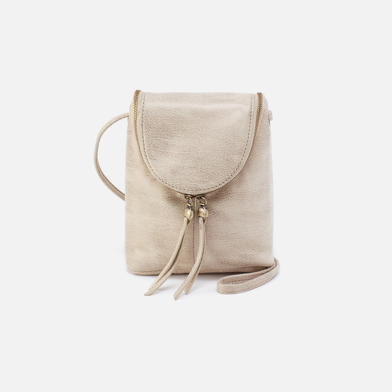 Fern Crossbody in Metallic Leather - Gold