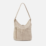 Merrin Convertible Backpack in Metallic Leather - Gold