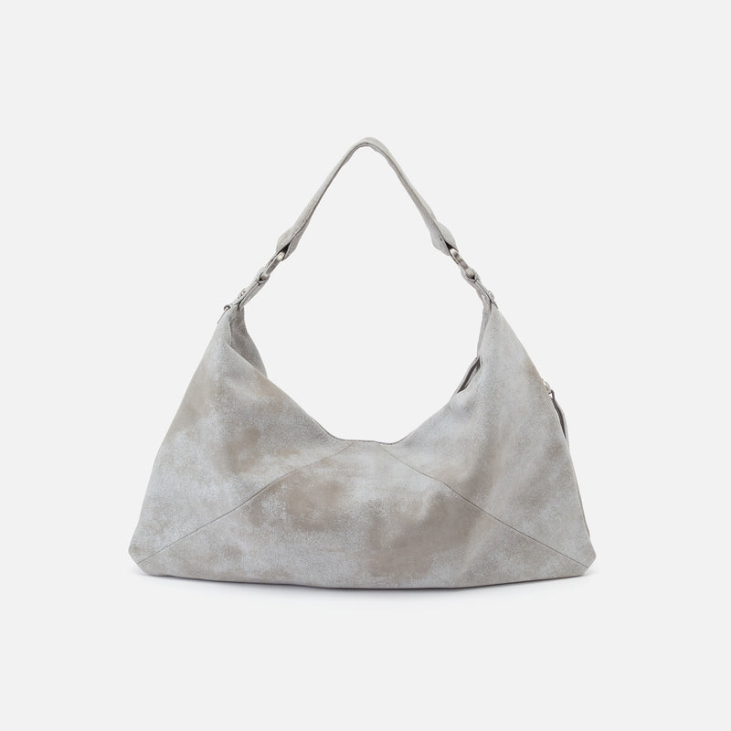 Paulette Shoulder Bag in Buffed Leather - Olive Oil