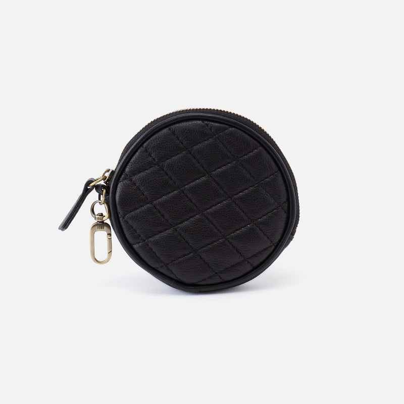 Revolve Clip Pouch in Soft Leather - Black