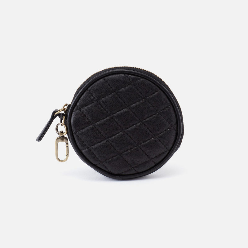 Revolve Clip Pouch in Soft Leather - Black