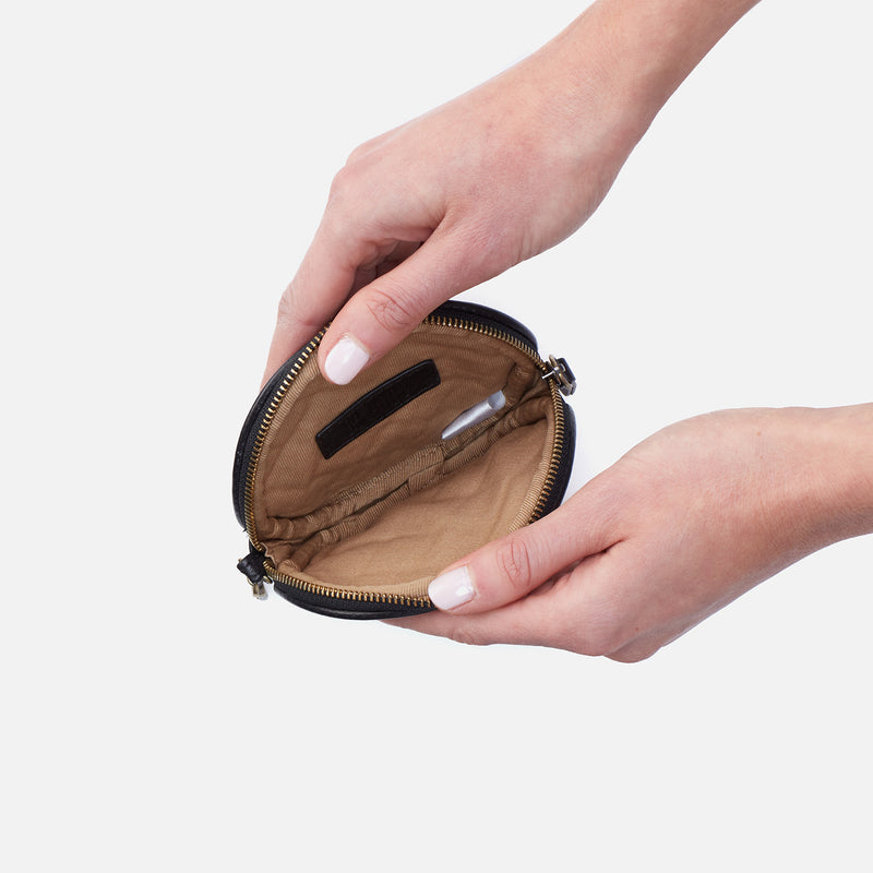 Revolve Clip Pouch in Soft Leather - Black