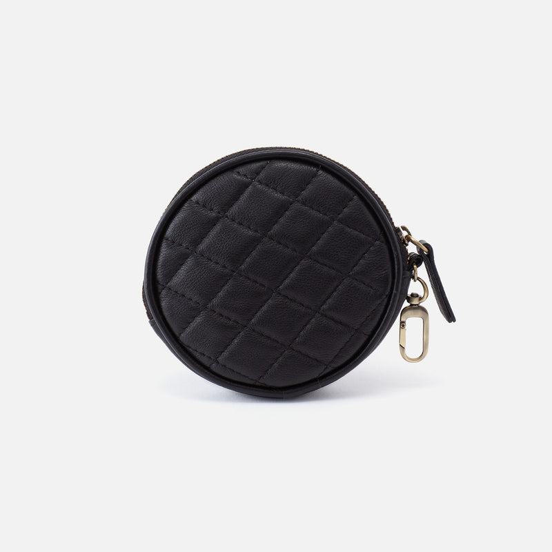 Revolve Clip Pouch in Soft Leather - Black