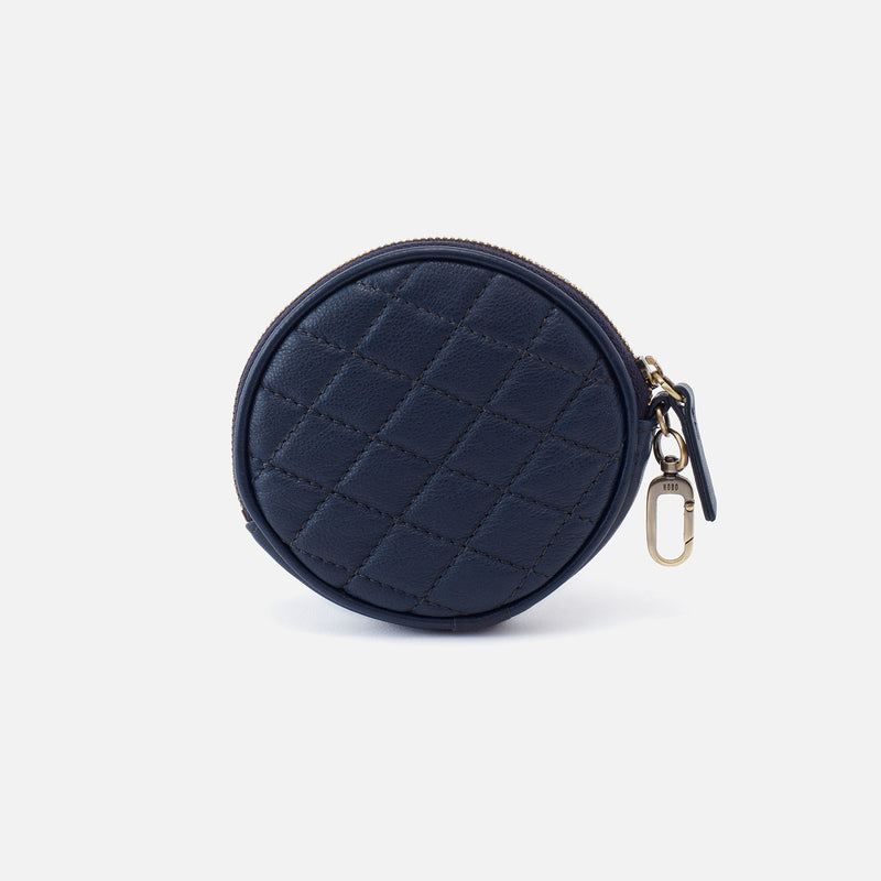 Revolve Clip Pouch in Soft Leather - Navy