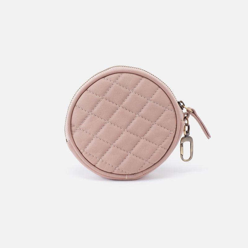 Revolve Clip Pouch in Soft Leather - Rose