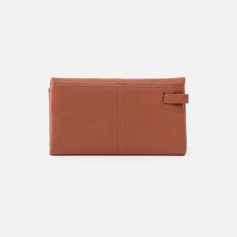 Keen Continental Wallet in Pebbled Leather - Cashew