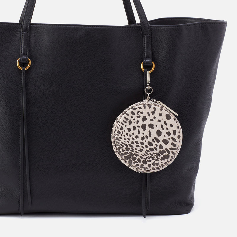 Revolve Clip Pouch in Printed Leather - Cheetah Print
