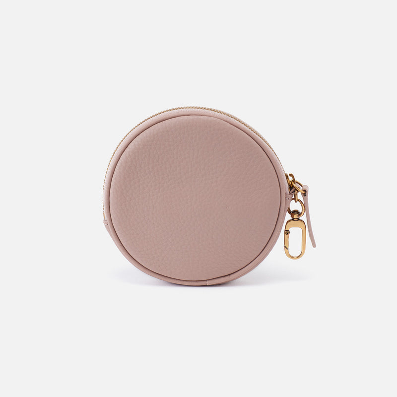 Revolve Clip Pouch in Pebbled Leather - Lotus