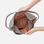 Pier Shoulder Bag in Pebbled Leather - Graphite