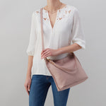 Pier Shoulder Bag in Pebbled Leather - Lotus