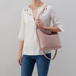 Pier Shoulder Bag in Pebbled Leather - Lotus
