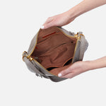 Merrin Convertible Backpack in Pebbled Leather - Graphite