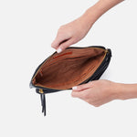 Assure Wristlet in Pebbled Leather - Black