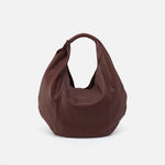 Eclipse Medium Hobo in Pebbled Leather - Mahogany