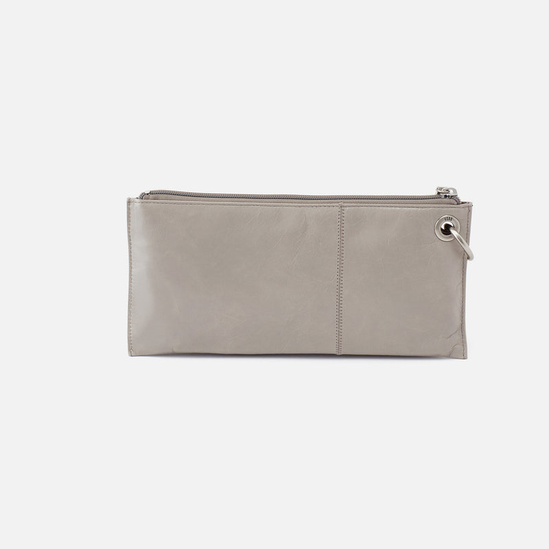 Vida Wristlet in Polished Leather - Driftwood