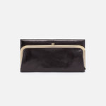 Rachel Continental Wallet in Polished Leather - Black