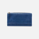 Alto Continental Wallet in Polished Leather - Atlantis Blue
