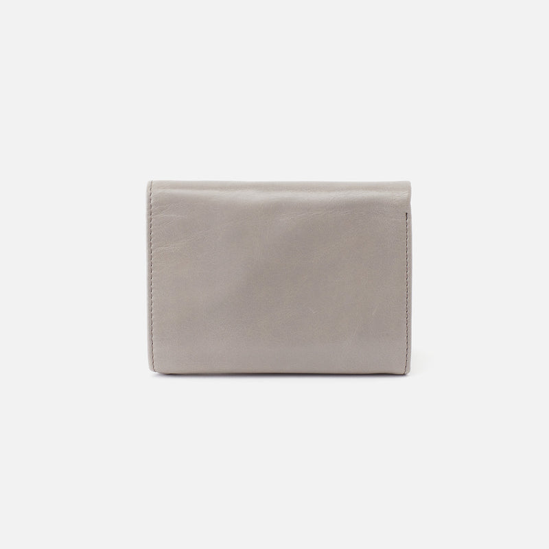 Robin Compact Wallet in Polished Leather - Driftwood