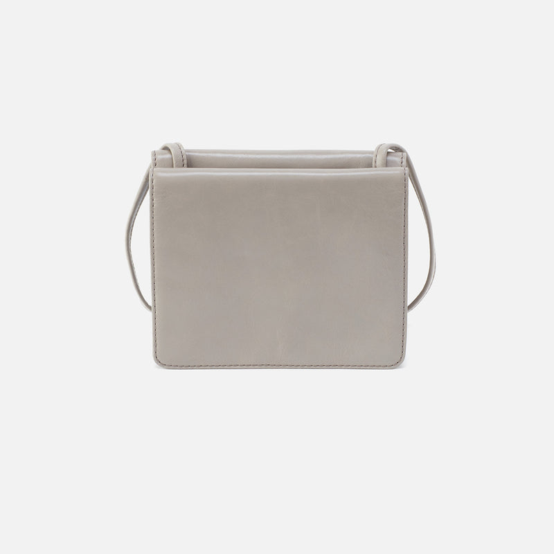 Jill Wallet Crossbody in Polished Leather - Driftwood