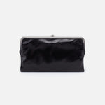 Lauren Clutch-Wallet in Polished Leather - Black