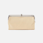 Lauren Clutch-Wallet in Polished Leather - Butter