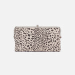 Lauren Clutch-Wallet in Printed Leather - Cheetah Print
