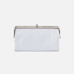 Lauren Clutch-Wallet in Polished Leather - Optic White