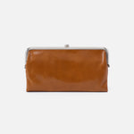 Lauren Clutch-Wallet in Polished Leather - Truffle