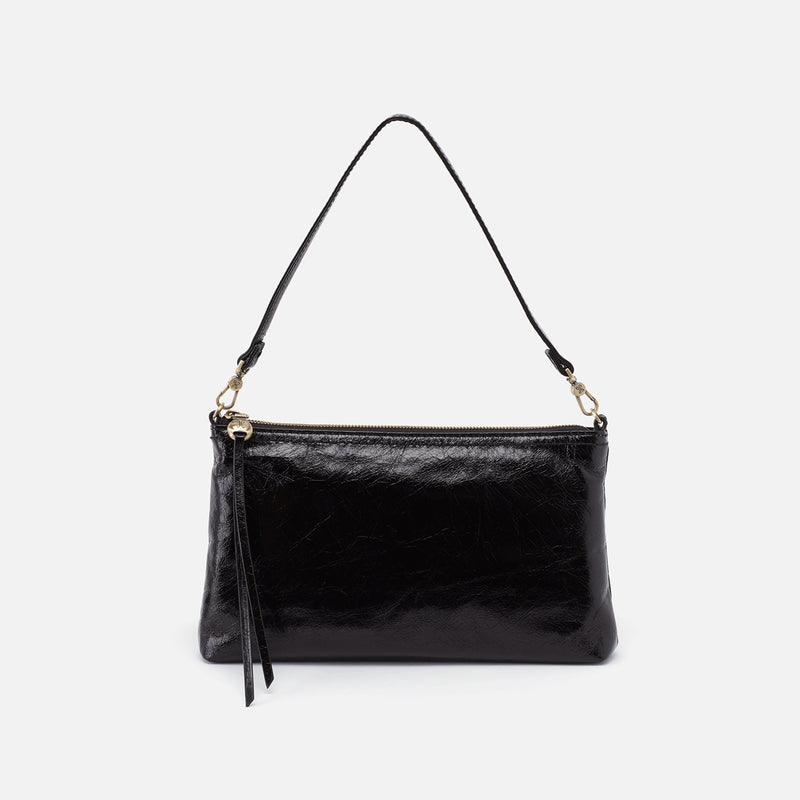 Darcy Crossbody in Polished Leather - Black