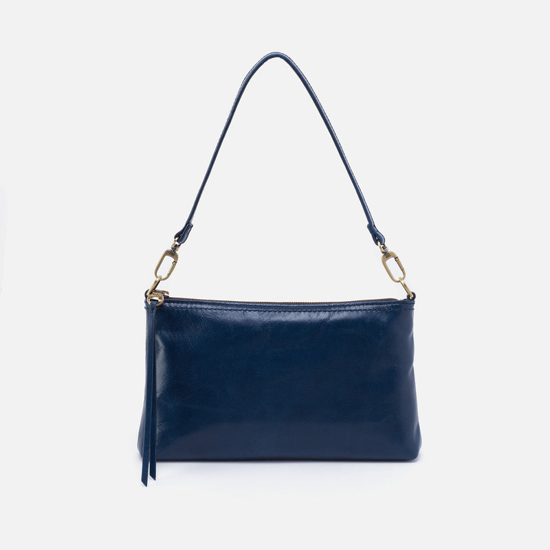 Darcy Crossbody in Polished Leather - Denim