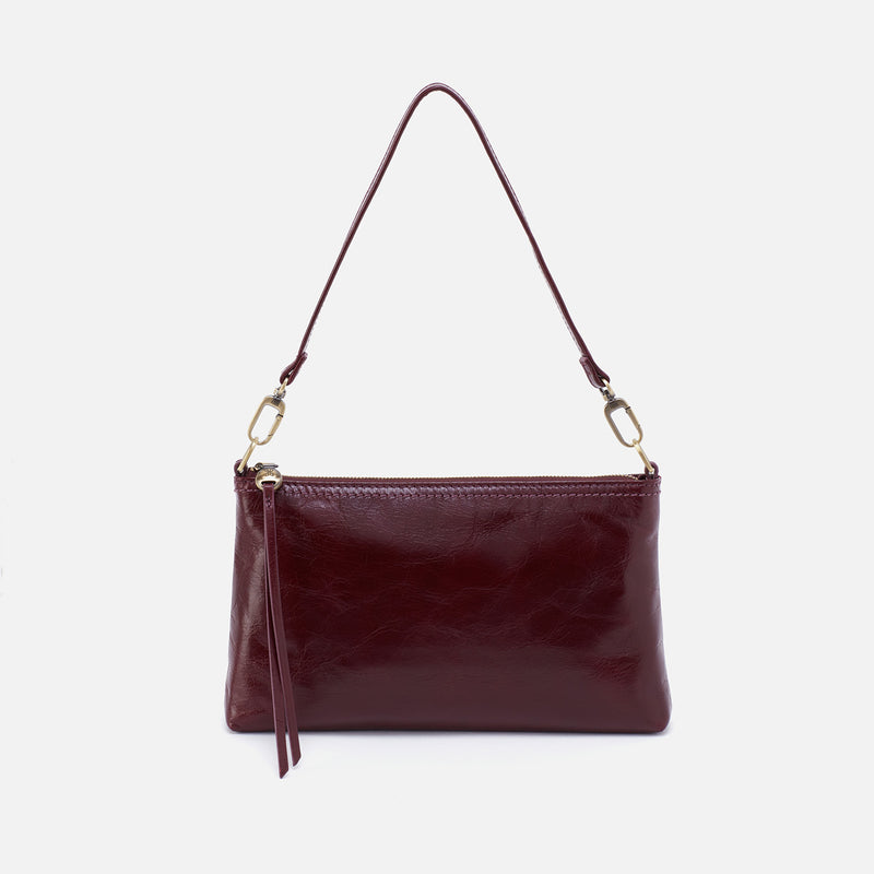 Darcy Crossbody in Polished Leather - Merlot