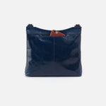 Cambel Crossbody in Polished Leather - Denim